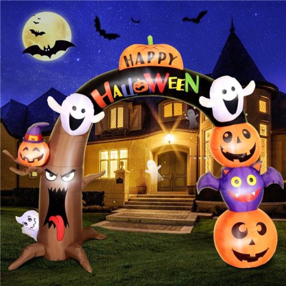 New 10FT Long & 8FT Tall Gaint Halloween Inflatable Decorations Dead Tree